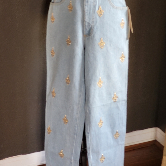 Monique vintage 90s high-waisted straight leg jeans size 12 - Picture 5 of 8
